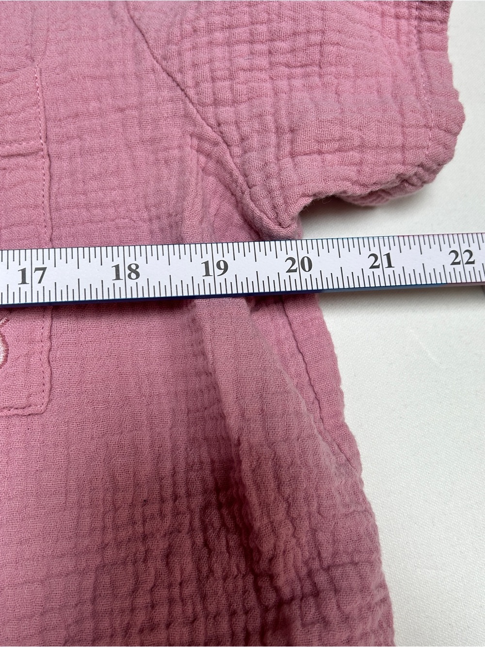 Born Light Pink Two-Piece Short Sleeve Pajama Set - Picture 9 of 15